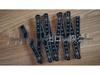 Cross-Border 1-Meter ABS Black Folding Ruler with 10 Folds