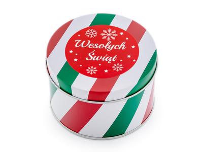 Gift Box for a Watch - CHRISTMAS TIN - Red
