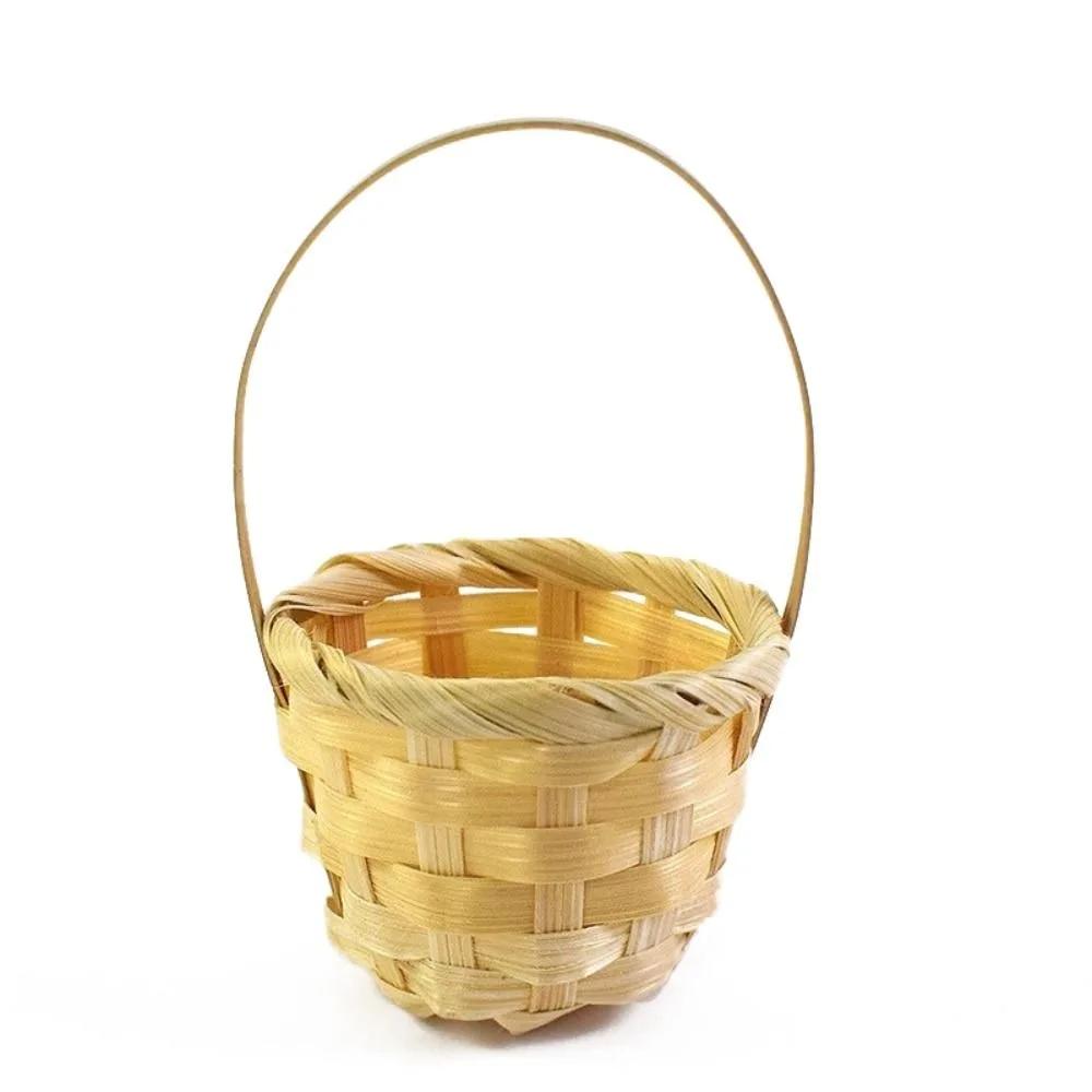 

Mini Braid Flower Baskets Accessories Party Supplies Handheld Baskets Home Office Decor Packaging Flower Arrangement Basket
