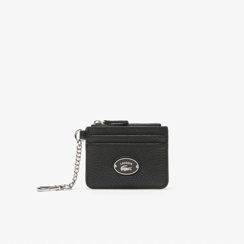 

LACOSTE Женский кошелек Origin Croc Zipper Card Wallet Black