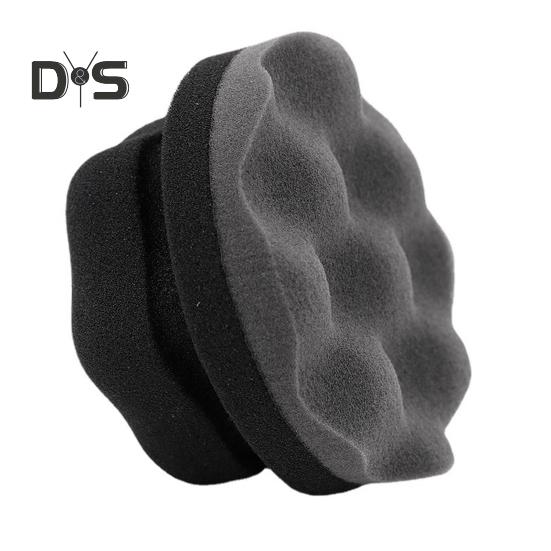 3Pcs Tire Shine Applicator High Density Elastic Washable Multi Functional Tire Foam Dressing Waxing Polishing Sponge Pad Car Detailing Beauty