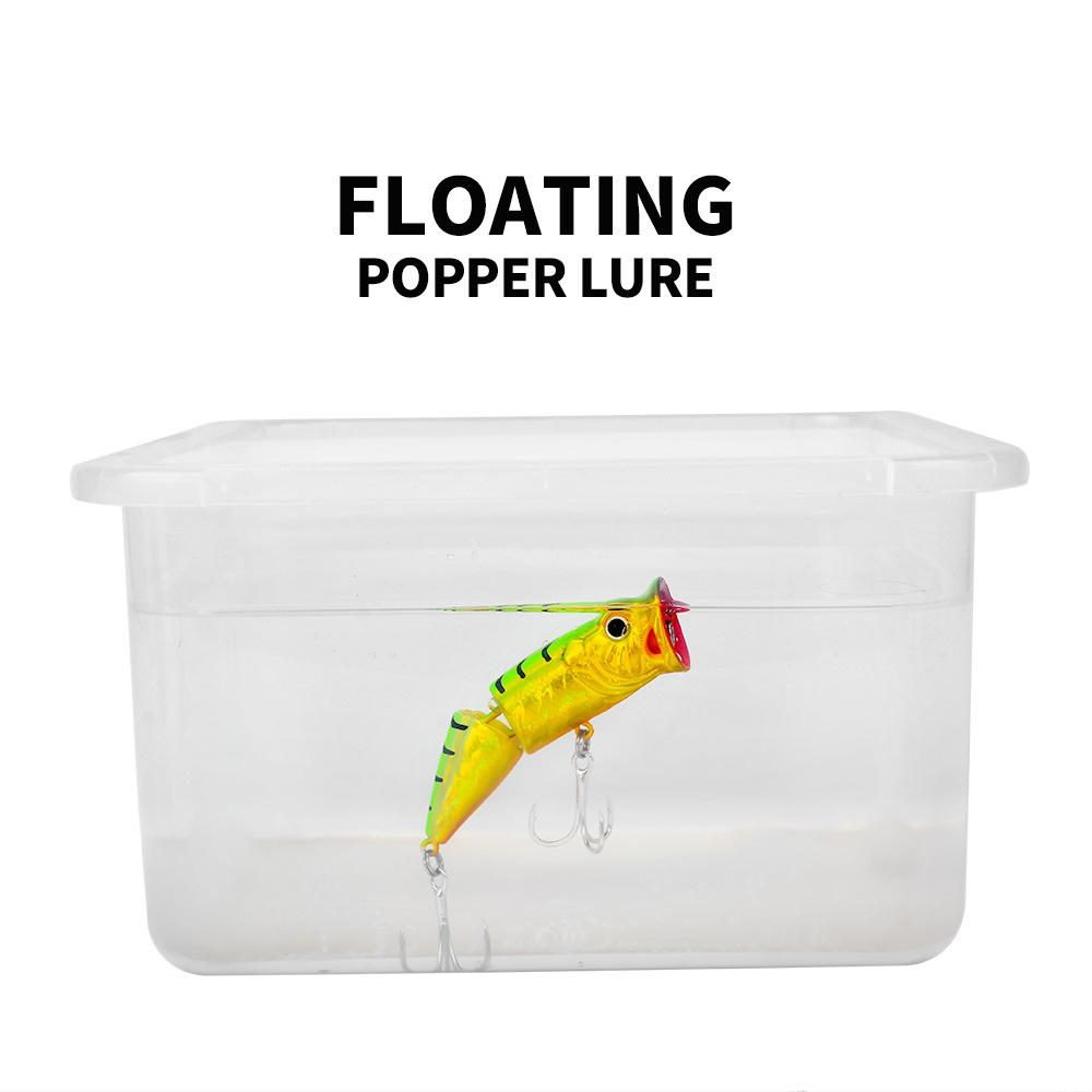 Floating Water Wave Climbing Road Subbait 7.3cm 11.5g Simulated Fish Bait Big Mouth Water System Poppa Bait Hard Bait