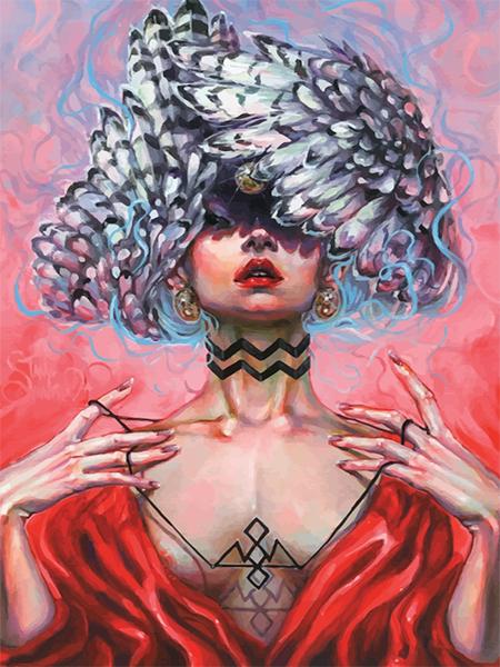 Diy 5d Full Diamond Embroidery Cartoon Square Round Diamond Painting Flower Feast Girl Mosaic Furniture Decoration Hobby Gift