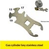 1Pcs Stainless Steel Gas Cylinder Wrench Gas Bottle Wrench For Outdoors Portable Cooking Gas Conditioning Tool Replacement Parts