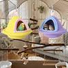 Soft Warm Bird Hanging Bed Hand Woven Windproof Thickened Bird Cage Nest for Small Parrots Cockatiel Winter Pet Supplies