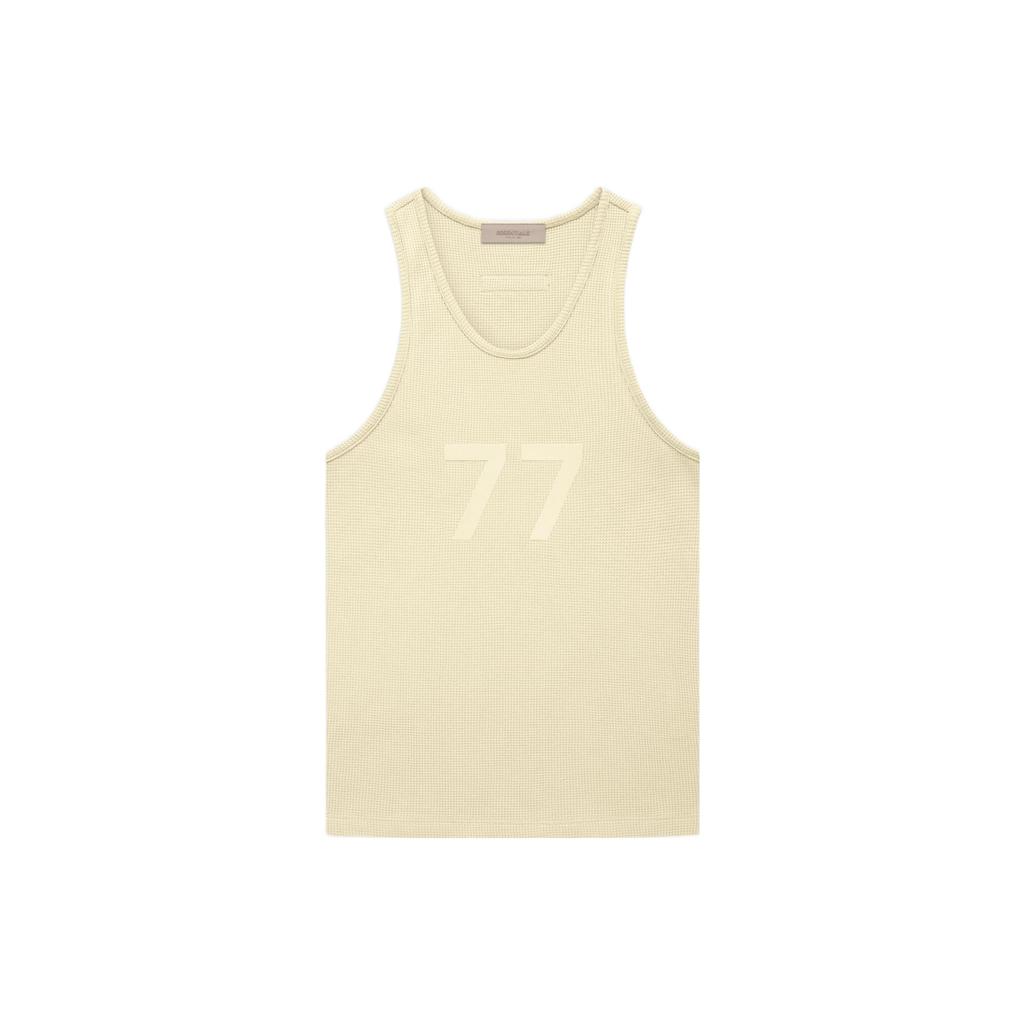 Fear of God Essentials FW22 Solid Color Digital Print Tank Top Women Tops Gold FOG-FW22-758
