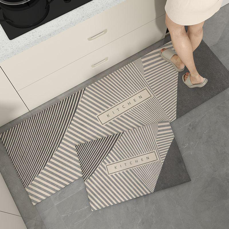 Crystal Velvet Non-Slip Water-Absorbing Kitchen Floor Mats