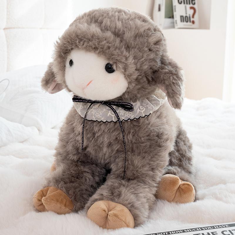 24/35/50cm Cute Sheep Plush Toy Kawaii Cartoon Fluffy Soft Animals Stuffed Doll Sleeping Pillow Accompany Toys Home Decor Gift