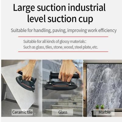 8 Inch Vacuum Suction Cup 200kg Loading Capacity Heavy Duty Vacuum Spreader for Tile Adsorption Granite Tile Glass Lifting Tools