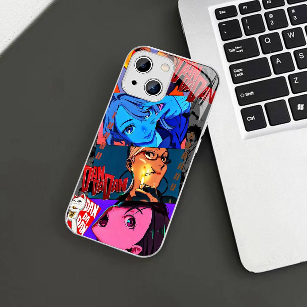 Anime D-Dandadan For IPhone 14 13 12 Mini 11 Pro XS Max X XR 14 Plus Tempered Glass Cover