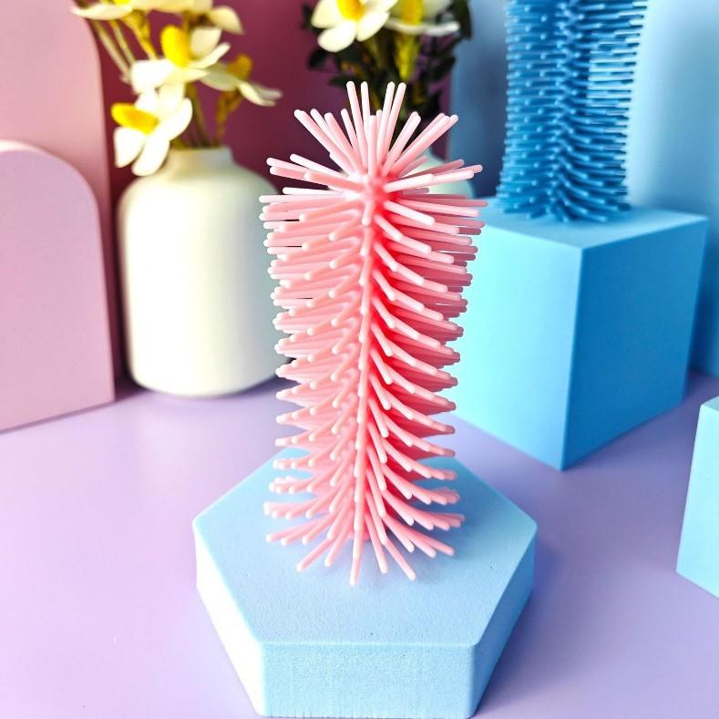 Silicone Gel Soft-Bristle Cleaning Brush Baby Bottle Infant-Specific Set