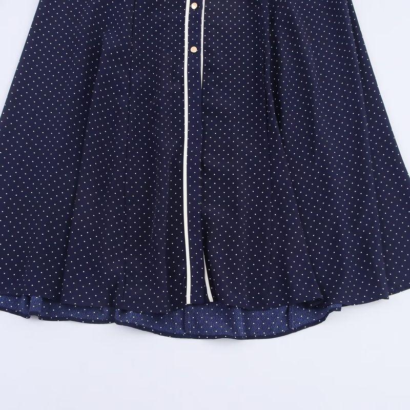 Kaslead New Women clothes Western Style Fashion Polka Dot Shirt Style Dress 3689750