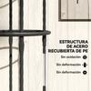 Garden Obelisks, Set of 2, PE Steel, 1.74 m, Trellises for Climbing Plants, Roses, Black