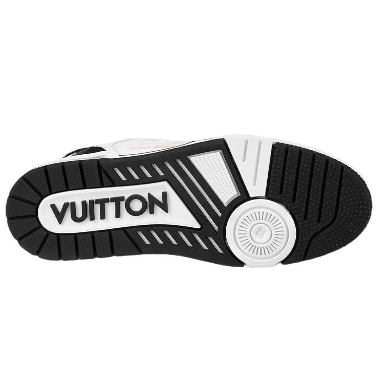Louis Vuitton Trainer Low 'Velcro Strap - Black Monogram Denim' 1A9ZB0