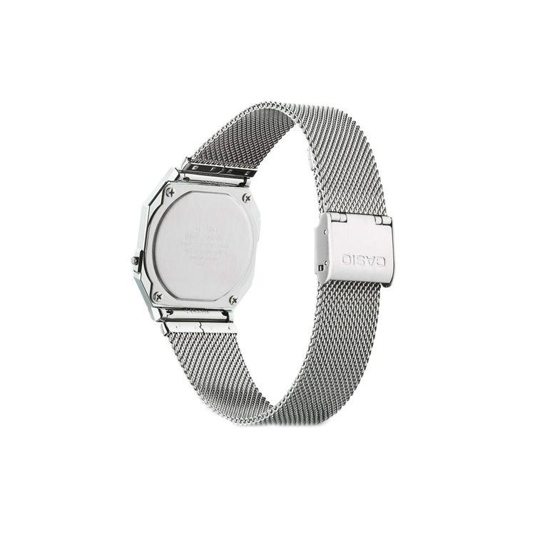Casio Youth Series Metal Square Retro Fashion Minimalist Classic Square Quartz Movement Stainless Steel Strap Unisex Watches White A700WM-7A