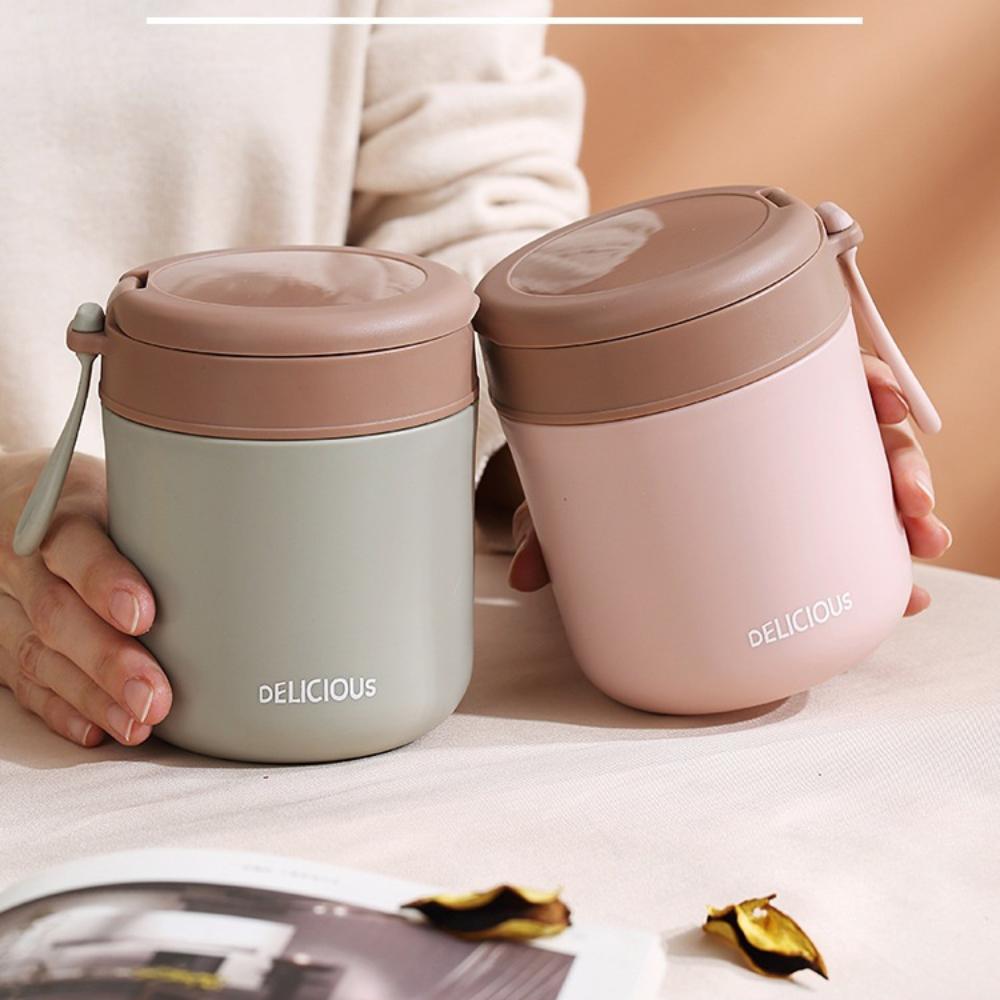 Porridge Cup Insulated-Food-Jars Wide Mouth Thermal Lunch Container for Hot-Food