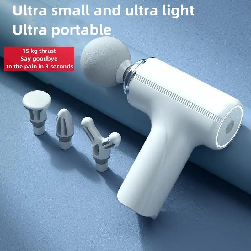 Intelligentes Massagegerät, Mini-Faszien-Massagegerät, tragbar, 6 Geschwindigkeiten, Percussion-Muskelmassagegerät, geräuscharm, Linderung von Rücken- und Nackenschmerzen, Entspannung