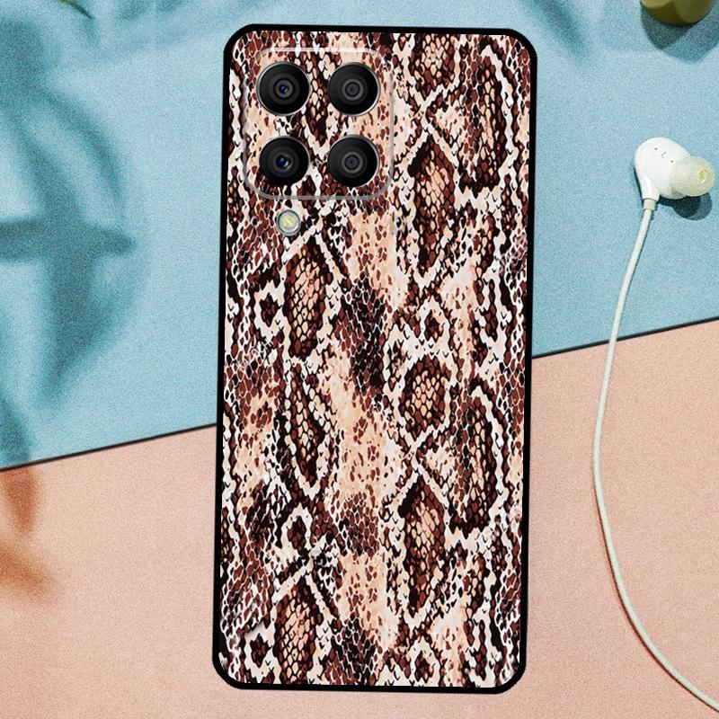 Snake Texture For Samsung Galaxy M33 M35 M55 M15 M12 M13 M14 M34 M54 M53 M21 M31 M11 M32 M52 M06 M16 Case