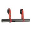 Bike Handlebar Extender Lightweight Carbon Fiber Aluminum Alloy for Phone Mount Light Lamp Red