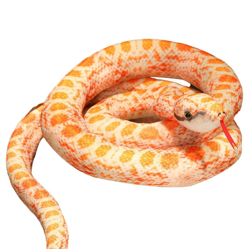 100cm Realistic Snake Stuffed Animal Toy For Home Decors and Educational Purposes Novelty Prank Plush Snake Dolls
