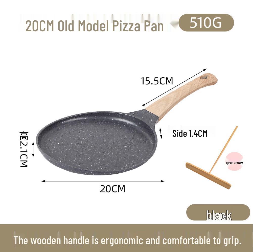 Non-Stick Medical Stone Pan: Ideal for Pizza, Crepes, Steak, Omelettes, and Pancakes