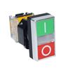 Dual Button Pushbutton Switch LA38 11D RG with LED Indicator 440V 40C to 85C Operating Temp for Industrial Use