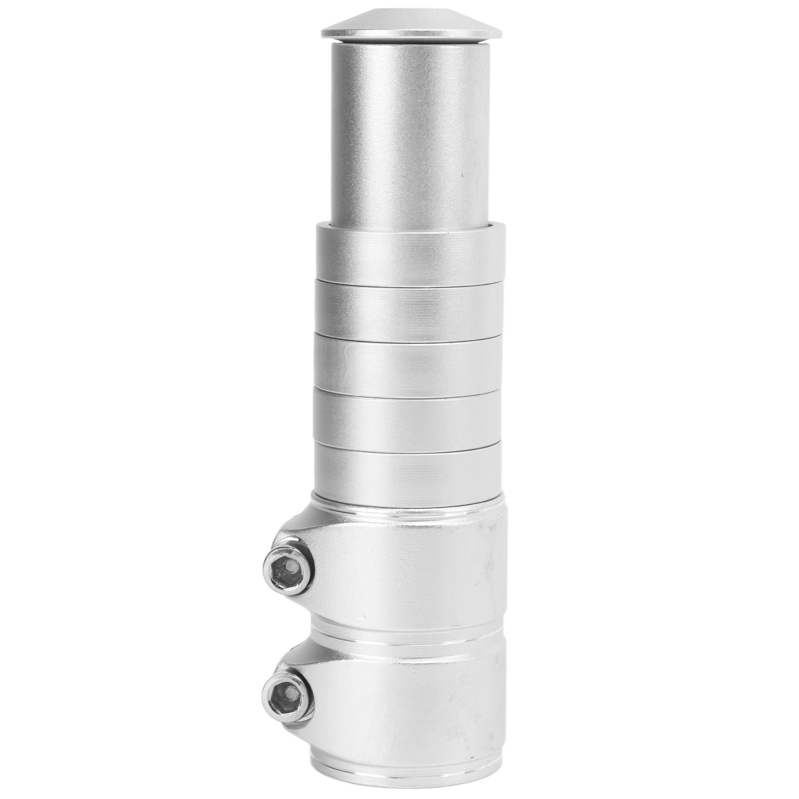 

Bike Fork Stem Extender Aluminium Alloy Easy Installation Bicycle Handlebar Riser for Mountain Road BikesSilver серебряный