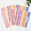 Confetti colored strip stickers Nordic ins style cute living room children's room decoration self-adhesive wall stickers