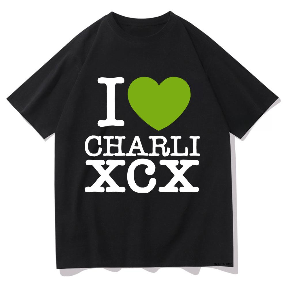 Charli Xcx mit Special Guest Shygirl T-Shirts Brat Album Herren-/Damenbekleidung Ästhetische Unisex Streetwear Baumwoll-T-Shirt