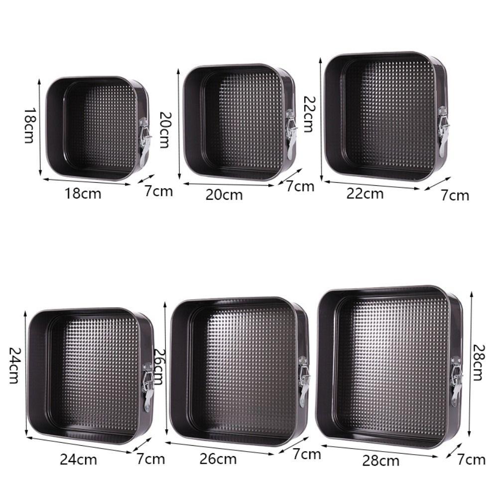 Non-Stick Baking Tray Removable Bottom Tiramisu Mold Kitchen Accessories Square Cake Pan  Bread