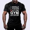 Gym Cotton TShirt Men Casual Streetwear Black Fitness Muscle Fit Workout Athletic Style