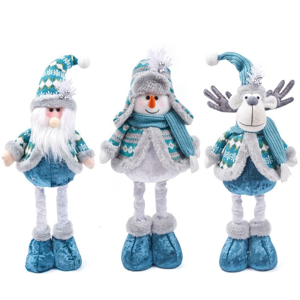 Snowman Elk Christmas Telescopic Doll Ornaments Cute Merry Christmas Decoration  New Year Supplies