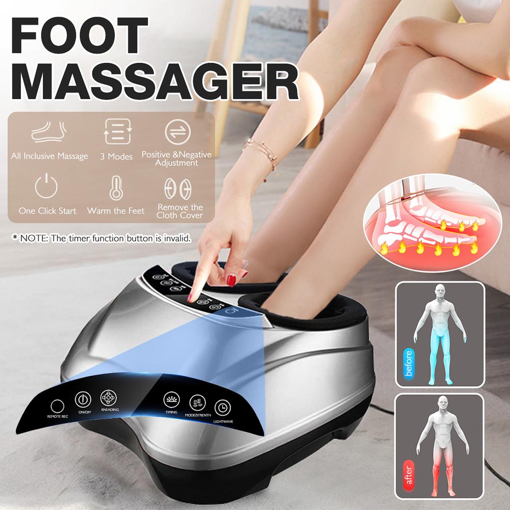 Buy EU/US Plug Electric Antistress Heating Foot Massage Device  Multi-function Reflexology Shiatsu Foot Leg Pain Relief Massager at  affordable prices — free shipping, real reviews with photos — Joom