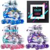 Children's Double Row Beginner Roller Skates Set for Boys and Girls