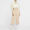 Nike Sports Lifestyle Series Solid Color Wide Leg Cropped Pants Women Pants Nude CJ3749-287