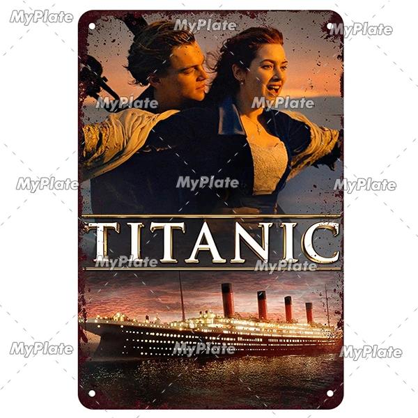 [MaPalte] Vintage Klassischer Film Titanic Metallschild Blechschild Café Dekoration Plakette Heim Wanddeko Barschild Heimdeko Poster