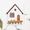 Nordic Key Hook: No-Drill Wall-Mounted Beech Wood Hallway Decoration and Storage Rack