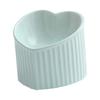 Ceramic Tilted Elevated Cat Bowl Heart Shape Anti Slip Cute for Cats Kitten Small Dogs Functional Width 14cm Handmade Pet Feeder