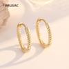 14K Gold Plated Brass Round Huggie Hoops Earrings,Women Zircon Circle Piercing Earrings Fashion Party Zircon Accessories