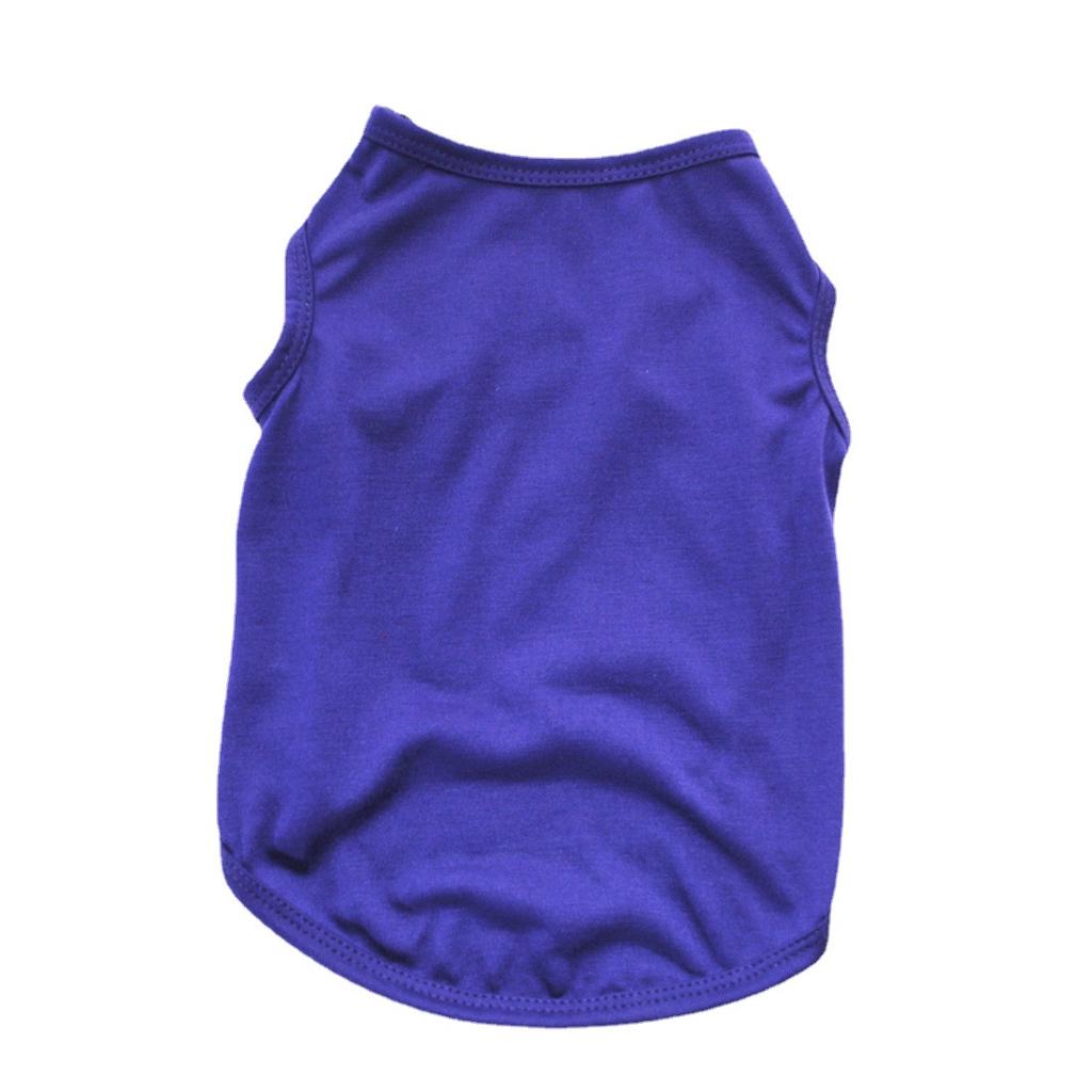 Custom Logo OEM ODM Solid Colors Polyester T-Shirt for Dogs and Cats Low MOQ Factory Price for All Seasons Pet Clothes