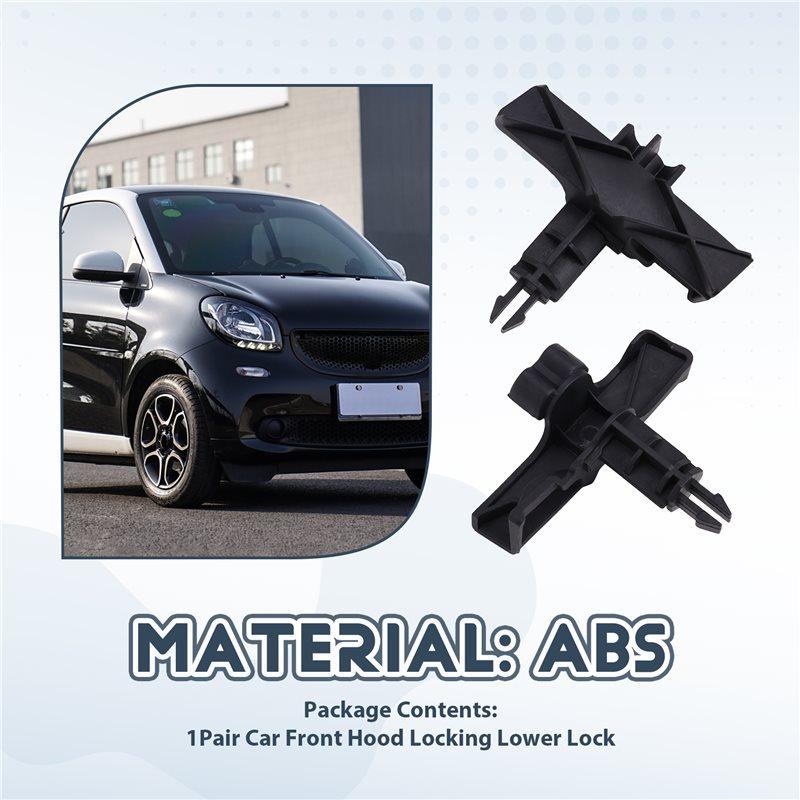 Für Smart Fortwo 451 2008-2012 Auto Frontklappe Verriegelung Unterer Verriegelungsteil Teilenummern 4517570301C22A 4517570401C22A