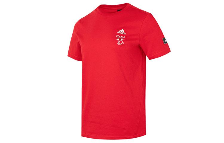 Adidas T Shirts Women s Red Crew Neck Moderate Other HZ3005 S
