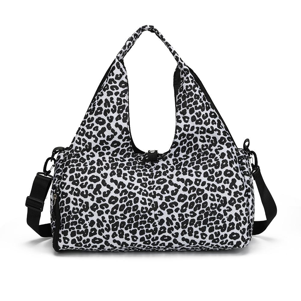 Women's personalized printing casual going out play portable travel bag dry and wet separation can set tie rod fitness bag