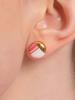 Cerabonito Stratigraphy Round Ceramic Earrings (Rp)