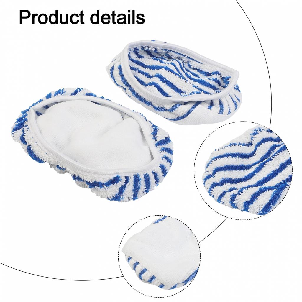For Steam Cleaner Accessories 2PCS Replacement Mop Cloths for RY Models