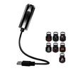 Flexible Neck USB Plug Projection Lamp 360 Degree Rotating Night Light  Halloween