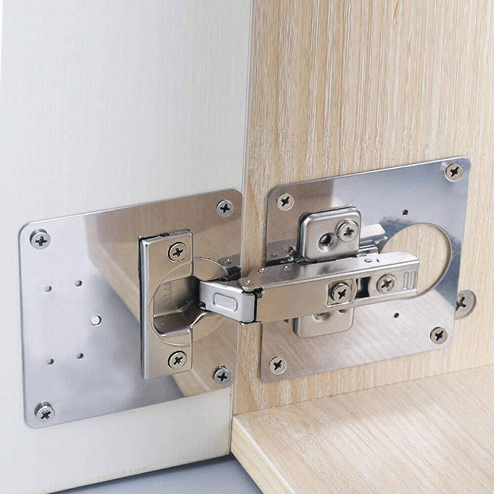 1/2/4 /10Pcs Hinge Repair Plate Cupboard Cabinet Door Hinge Fixing Plate Cabinet Hinges Repair Tool Repair Door Panel Connection