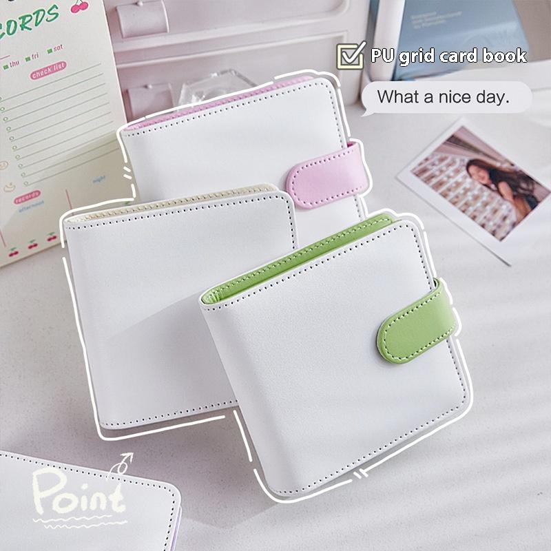 A5 Kpop Idol Photocards Holder PU Photo Album With 20pcs 3inches Sleeves Binder Collect Book For Photographs
