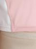Kids Girls Color-block Equestrian Shirt Zip-up Stand Collar Short Sleeve Athletic Tops for Horse Riding Running Golf Tennis Practice