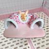 Guinea Pig Hideout Tunnel Removable Small Animal Tunnel Toy Winter Warm House for Hamster Chinchilla Bunny Hedgehogs